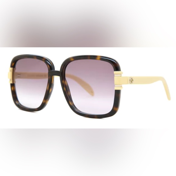 Gucci Tortoise Shell Square Sunglasses